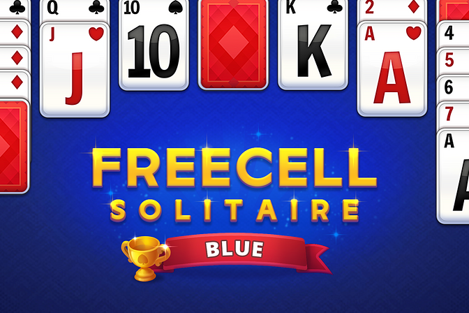 Freecell Solitaire Blue - Online Žaidimas