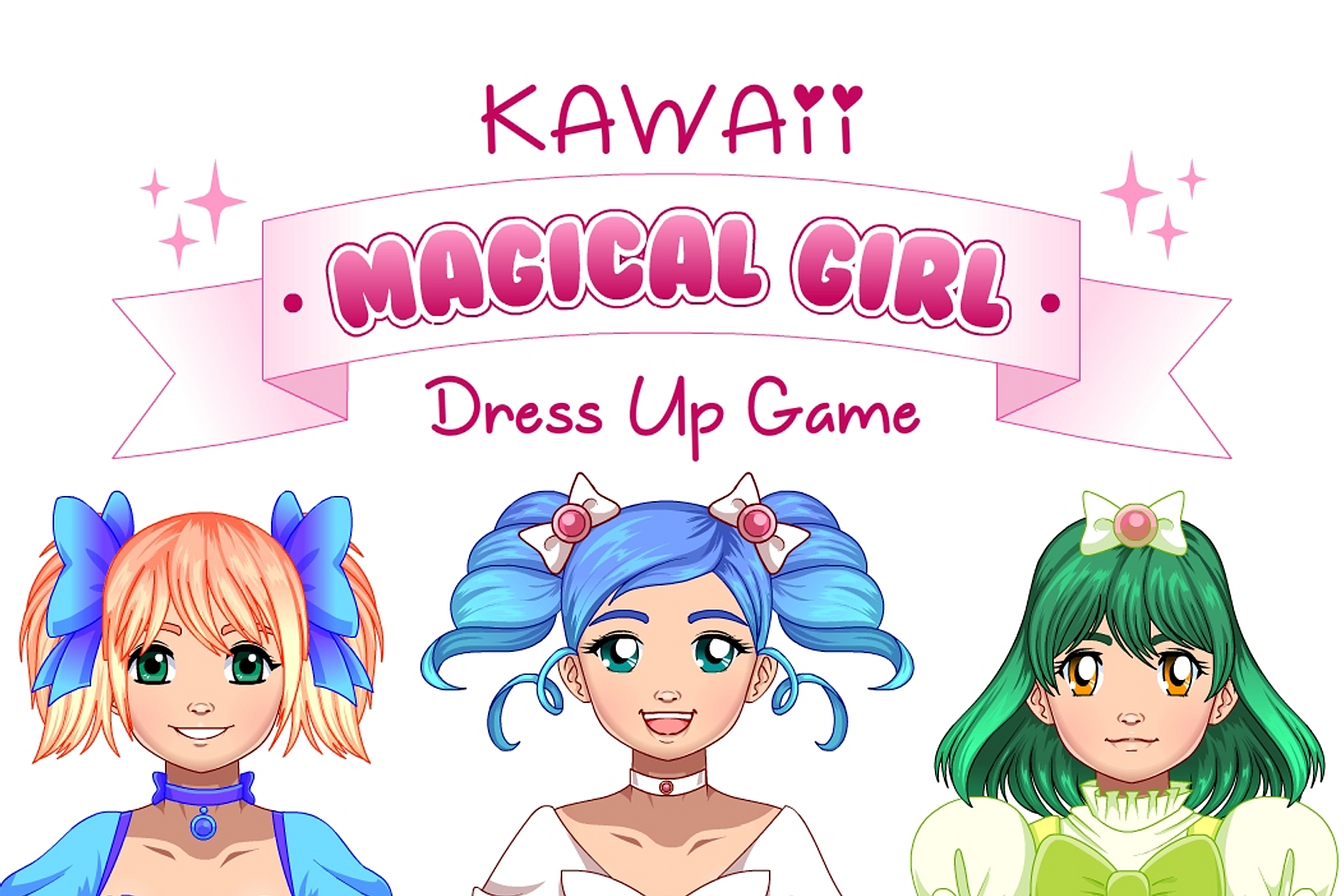 Kawaii Magical Girl Dress Up Game Online Žaidimas FunnyGames