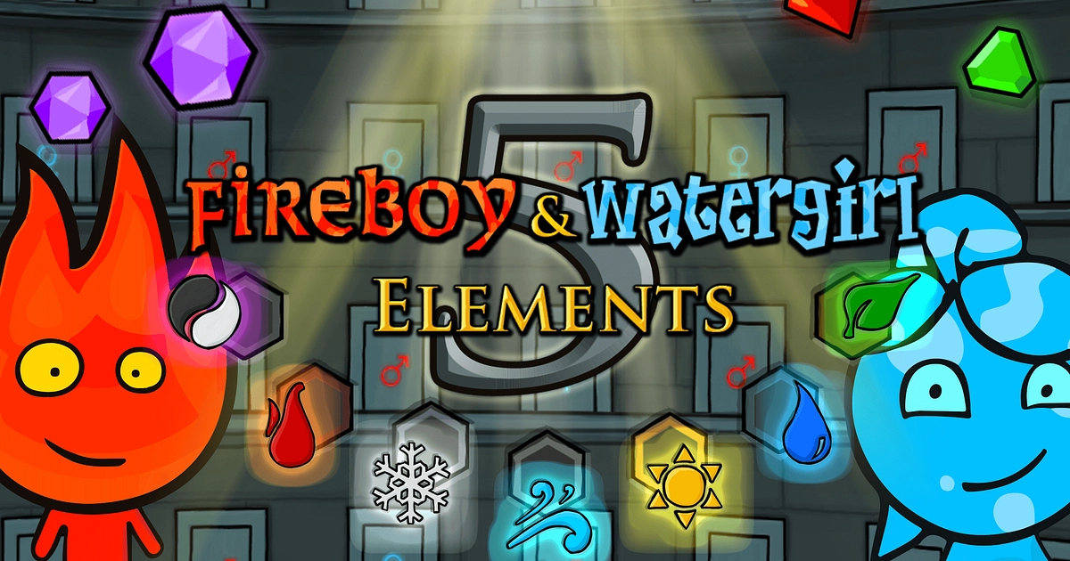 Fireboy and Watergirl 5: Elements - Online Žaidimas