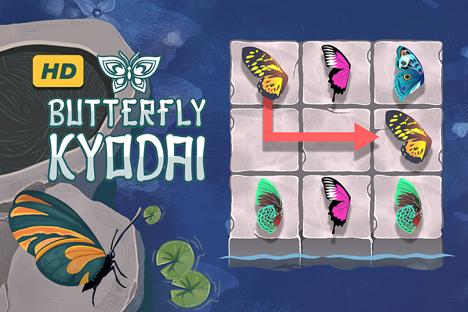 Butterfly Kyodai 🕹️ Play Butterfly Kyodai on Play123