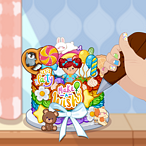 Tiny Baker Rainbow Buttercream Cake